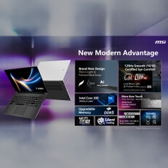 Laptop MSI Modern 14S G3MG-003VN (Core 5 320, Intel Graphics, RAM 16GB DDR5, SSD 1TB, 14 Inch IPS FHD+ 120Hz, Win 11 Home)