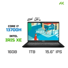 Laptop MSI Modern 15 H C13M-216VN (i7-13700H, Iris Xe Graphics, RAM 16GB DDR4, SSD 1TB, 15.6 Inch IPS FHD 60Hz)