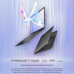 Laptop MSI Prestige 14 AI+ D3MG-022VN (Ultra 7 355, Intel Arc Graphics, RAM 32GB LPDDR5x, SSD 1TB, 14 Inch OLED FHD+ 120%sRGB, Win 11 Home)