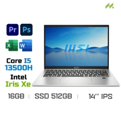 Laptop MSI Prestige 14 EVO B13M-401VN (i5-13500H EVO, Intel Iris Xe, Ram 16GB LPDDR5, SSD 512GB, 14 Inch FHD+)