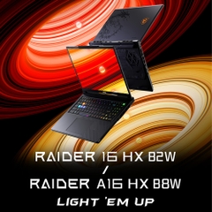 Laptop MSI Raider A16 HX B8WH-031VN (Ryzen 9 8940HX, RTX 5070 Ti 12GB, RAM 32GB DDR5, SSD 1TB, 16 Inch IPS QHD+ 240Hz, Win 11)