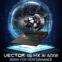 Laptop MSI Vector 16 HX AI A2XWJG-470VN (Ultra 9 275HX, RTX 5090 24GB, RAM 16GB DDR5, SSD 1TB, 16 Inch IPS QHD+ 240Hz 100% DCI-P3, Win 11 Home)