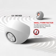 Loa vi tính Creative Pebble White 4.4W x2 (RMS)