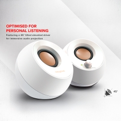 Loa vi tính Creative Pebble White 4.4W x2 (RMS)