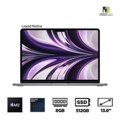 Macbook Air M2 Space Gray MLXX3SA/A (Apple M2, 10-Cores GPU, Ram 8GB, SSD 512GB, 13.6 Inch IPS Retina)