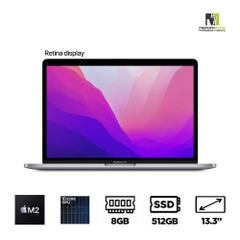 Macbook Pro 13 Inch M2 Space Gray MNEJ3SA/A (Apple M2, 10-Cores GPU, Ram 8GB, SSD 512GB, 13.3 Inch IPS Retina)