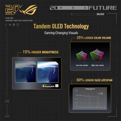 Màn hình 2K ASUS ROG Swift OLED PG27AQWP-G EDITION 20 OLED 27 Inch QHD 540Hz Dual Mode