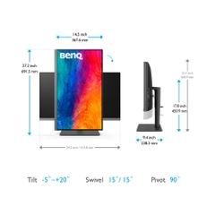 Màn hình 4K BenQ PD2706U IPS 27 Inch UHD 60Hz HDR USB-C Hub