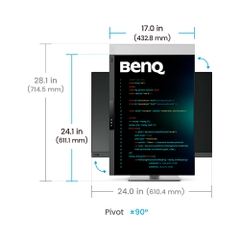 Màn hình 4K BenQ RD280UG IPS 28.2 Inch UHD+ Nano Matte 120Hz HDR USB-C Hub