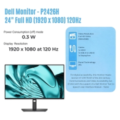 Màn hình Dell Pro P2426H IPS 23.8 Inch FHD 120Hz USB-C Hub