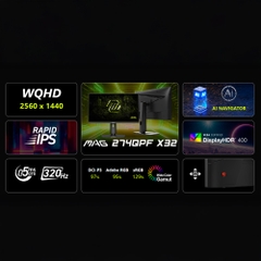 Màn hình MSI MAG 274QPF X32 IPS 27 inch WQHD 320Hz HDR