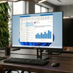 Máy tính All In One AOC A33 24 inch A24A33-2FN2K1F/74/N (i3-12100, iGPU, RAM 8GB, SSD 256GB, Win 11 Pro, Wireless Keyboard & Mouse)