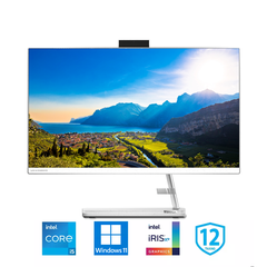 Máy tính All In One Lenovo IdeaCentre AIO 3 24ITL6 24 Inch IPS F0G000XFVN (i5-1135G7, Iris Xe Graphics, Ram 8GB, 256GB SSD, Windows 11 Home, Wireless Keyboard & Mouse)