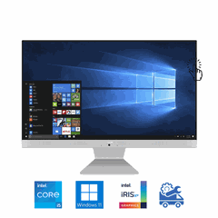 Máy tính All In One Touch ASUS V241 24 Inch IPS V241EAT-WA033W (i5-1135G7, Iris Xe Graphics, Ram 8GB, 512GB SSD, Windows 11, Wireless Keyboard & Mouse)