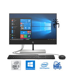 Máy tính All In One Touch HP ProOne 400 G6 24 Inch IPS 231F1PA (i5-10500T, UHD 630, Ram 8GB, 256GB SSD, Windows 10 64-bit, DVDRW, USB Keyboard & Mouse)