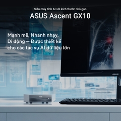 Máy tính Mini PC AI ASUS Ascent GX10 GX10-GG0012BN (GB10 ARM v9.2-A, GB10 Grace Blackwell Graphics)