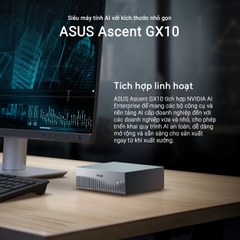 Máy tính Mini PC AI ASUS Ascent GX10 GX10-GG0036BN (GB10 ARM v9.2-A, GB10 Grace Blackwell Graphics)