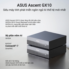 Máy tính Mini PC AI ASUS Ascent GX10 GX10-GG0036BN (GB10 ARM v9.2-A, GB10 Grace Blackwell Graphics)