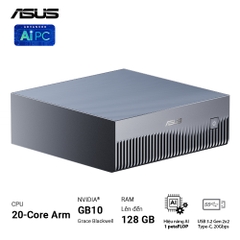 Máy tính Mini PC AI ASUS Ascent GX10 GX10-GG0036BN (GB10 ARM v9.2-A, GB10 Grace Blackwell Graphics)