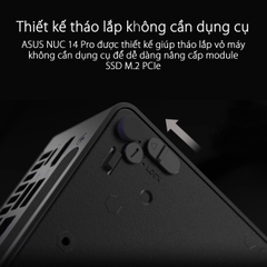 Máy tính Mini PC Asus NUC 14 Pro Tall RNUC14RVHU700000I (Ultra 7 155H, Arc Graphics)