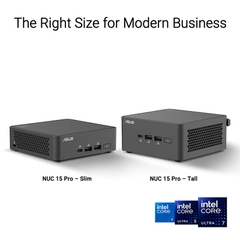 Máy tính Mini PC ASUS NUC 15 Pro Tall RNUC15CRHU700000I (Ultra 7 255H, Arc Graphics)