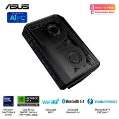 Máy tính Mini PC ASUS ROG NUC RNUC15JNK9X289A0 (Ultra 9 275HX, RTX 5080, RAM 32GB DDR5, SSD 1TB, Win 11)