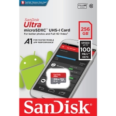 Thẻ nhớ MicroSDXC SanDisk Ultra A1 256GB 100MB/s SDSQUAR-256G-GN6MN