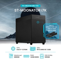 PC ST-MOONATOR i7K (i7-12700K, RTX 3060 OC 12GB, Ram 32GB, SSD 500GB, 650W)