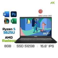 Laptop MSI Modern 15 B5M-023VN (Ryzen 5 5625U, Radeon Graphics, Ram 8GB DDR4, SSD 512GB, 15.6 Inch IPS FHD)