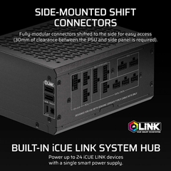 Nguồn máy tính Corsair HX1000i SHIFT 1000W 80 Plus Platinum CP-9020265-NA