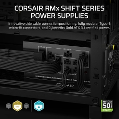 Nguồn máy tính Corsair RM1000x Shift 2025 ATX 3.1 1000W 80 Plus Gold CP-9020300-NA
