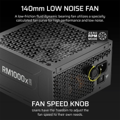 Nguồn máy tính Corsair RM1000x Shift 2025 ATX 3.1 1000W 80 Plus Gold CP-9020300-NA