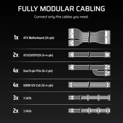 Nguồn máy tính Corsair WS3000 ATX 3.1 & PCIe 5.1 3000W Cybenetics Platinum CP-9020312-NA