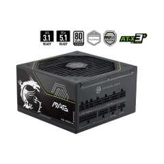 Nguồn máy tính MSI MAG A1200PLS PCIE5 1200W 80 Plus Titanium MAG-A1200PLS-PCIE5