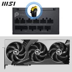 Nguồn máy tính MSI PRO A1000PL PCIE5 1000W 80 Plus Platinum PRO-A1000PL-PCIE5