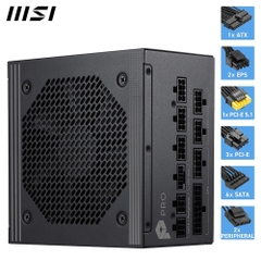 Nguồn máy tính MSI PRO A1000PL PCIE5 1000W 80 Plus Platinum PRO-A1000PL-PCIE5