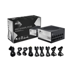 Nguồn máy tính MSI PRO A1000PL PCIE5 1000W 80 Plus Platinum PRO-A1000PL-PCIE5