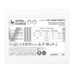Nguồn máy tính SuperFlower LEADEX VIII Platinum Pro 1200W ATX3.1 White Cybenetics Platinum SF-1200F14SP(T)-WH