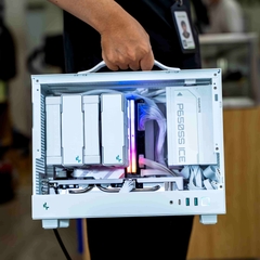 PC ST ITX I5-5060 White ( i5-14400F, RTX 5060 8GB, RAM 32GB, SSD 500GB, 650W, WIN11 )