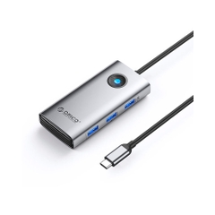 Bộ chia USB Type-C ra 6 cổng Orico PW11-6P-GY-EP