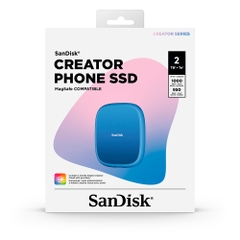 Ổ cứng di động SSD 2TB SanDisk Creator Phone 1000MB/s SDSSDE62C-2T00-G25