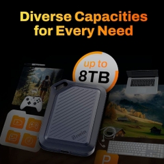 Ổ cứng di động SSD 8TB Biwin Amber PR2000 2000MB/s BAPR20008TB-RGH