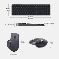 Combo Bàn Phím và Chuột không dây Rapoo 9560M Multi Mode