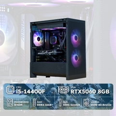 PC Gaming i5-5060 (i5-14400F, RTX 5060 8GB, RAM 16GB, SSD 500GB, 650W)