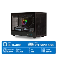 PC M5 5060 (i5-14400F, RTX 5060 8GB, RAM DDR5 32GB, SSD 1TB, 650W, WIN11)