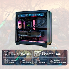 PC GAMING U5-5070 ( U5-250K PLUS, RTX 5070 12GB, Ram 32GB, SSD 1TB, 850W)