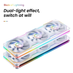 Quạt tản nhiệt JONSBO XA-360W ARGB PWM White 360 mm (Fan xuôi)