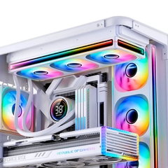 Quạt tản nhiệt JONSBO ZB-120WR ARGB PWM White 120mm (Fan Ngược)