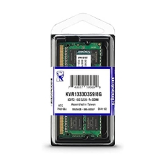 Ram Laptop Kingston DDR3 8GB 1333MHz 1.5v KVR1333D3S9/8G