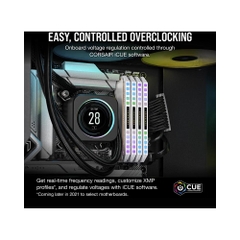Ram PC Corsair Dominator Platinum RGB White 32GB 6000Mhz DDR5 (2x16GB) CMT32GX5M2X6000C36W